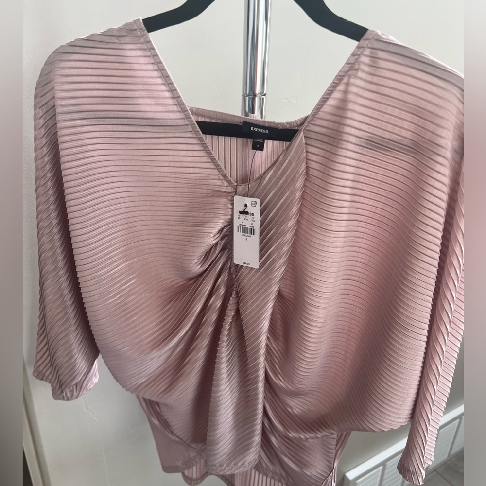 NWT -Small Express Blouse- neutral pink